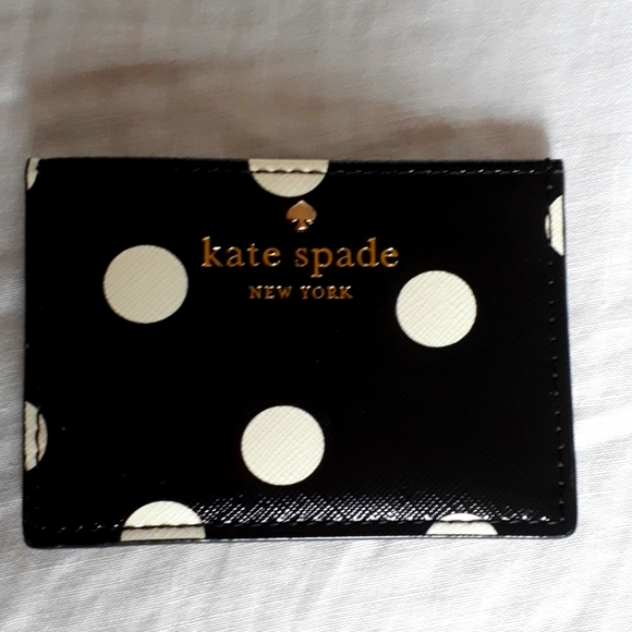 kate spade Accessories - Kate Spade Polka Dot Card Holder